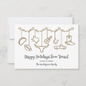 Donker Goud Texas Vakantie Hangende Iconen (Voorkant)