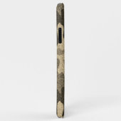 Donker Gouden Glitter Camouflage Monogram Buitensh Case-Mate iPhone Case (Achterkant/rechts)