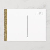 Donker gouden glitter - word jij mijn bruidsmeisje uitnodiging briefkaart (Achterkant)