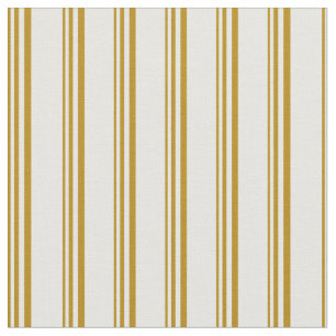 Donker Gouden Rood & Wit Patroon Stof
