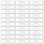 Donker Grijs Klassieke Kalligrafie Adres Gast Sticker<br><div class="desc">Classic Kalligrafie Donkergrijs Gastenadres label Sticker - Vraag me of je vragen hebt</div>