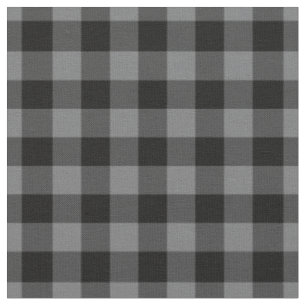 Donker grijs & zwart geruit gingham stof