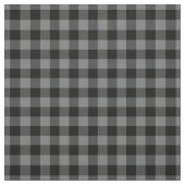 Donker grijs & zwart geruit gingham stof (Swatch)