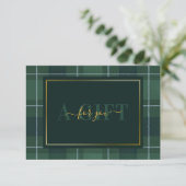 Donker Groen Tartan Polo Plaid Cadeaubon (Staand voorkant)