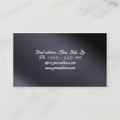 Donker Haar Vrouw Kapsel Stylist Kaart Visitekaartje (Achterkant)