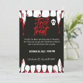 Donker Halloween feest Kaart (Staand voorkant)