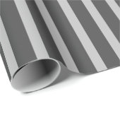 Donker Halloween Gestreept Donker Spooky Cadeaupapier (Rol Hoek)