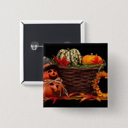 Donker Halloween ontwerp Vierkante Button 5,1 Cm (Voorkant /achterkant)
