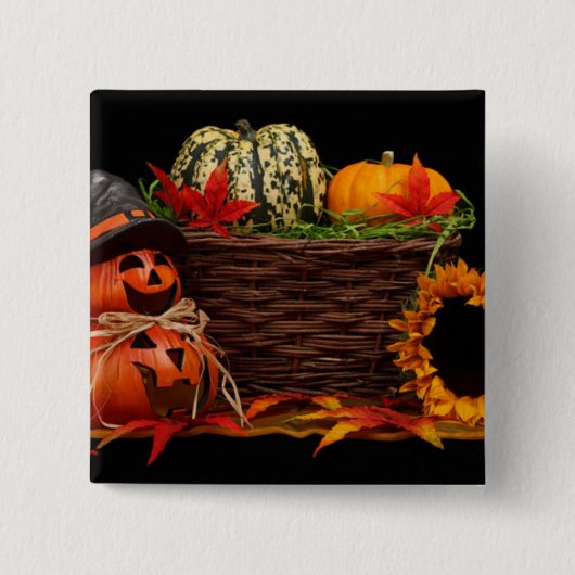 Donker Halloween ontwerp Vierkante Button 5,1 Cm (Voorkant)