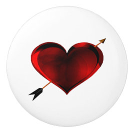 Donker Hart met Gouden Pijl Lade Pull Knop
