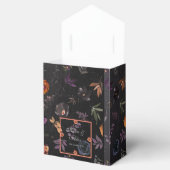 Donker Herfst Bloemen gepersonaliseerde bruiloft Bedankdoosjes (Geopend)