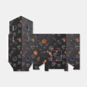 Donker Herfst Bloemen gepersonaliseerde bruiloft Bedankdoosjes (Uitgevouwen)