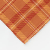 Donker herfst Sinaasappel gelaagde gedetailleerde Fleece Deken (Hoek)