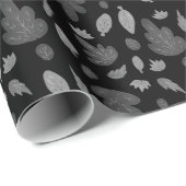 Donker herfstblad inpakpapier (Rol Hoek)