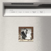 Donker Hout Foto Save the Date Magnet (Insitu (Vaatwasser))