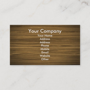 donker hout visitekaartje