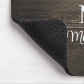 Donker Houten Paneel Op Maat Muismat (Hoek)