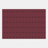 Donker humeurig kerstgoud, karmozijnrood, geruit, inpakpapier vel (Voorkant 3)