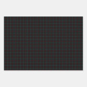 Donker humeurig kerstgoud, karmozijnrood, geruit, inpakpapier vel (Voorkant 2)