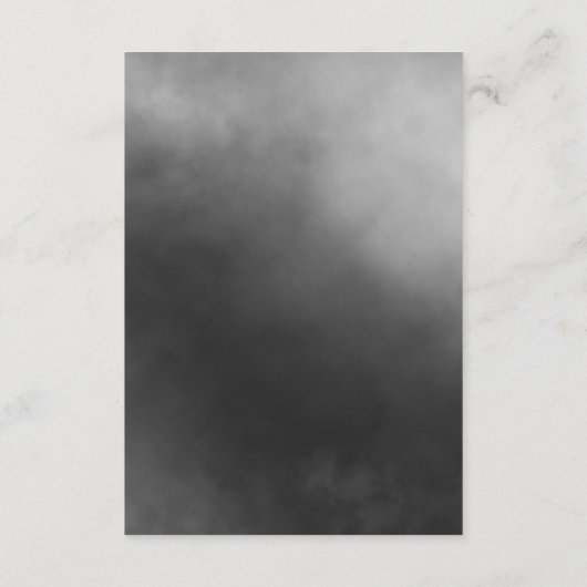 Donker humeurig middernacht zwart mist bruiloft re informatiekaartje (Achterkant)