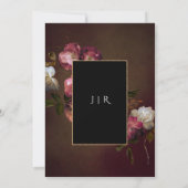 Donker humeurig Nederlands oud meesters roest bloe Kaart (Achterkant)