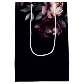 Donker humeurig noir elegante bordeaux pioenen gun medium cadeauzakje (Achterkant)