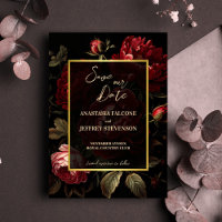 Donker humeurig rozen gothic bruiloft
