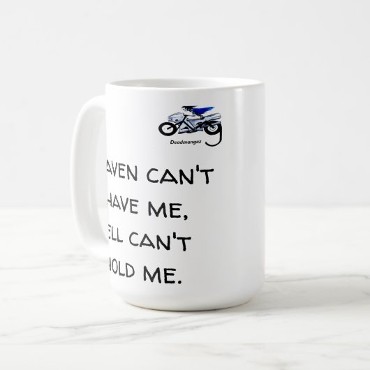 Donker humor mok (Voorkant links)