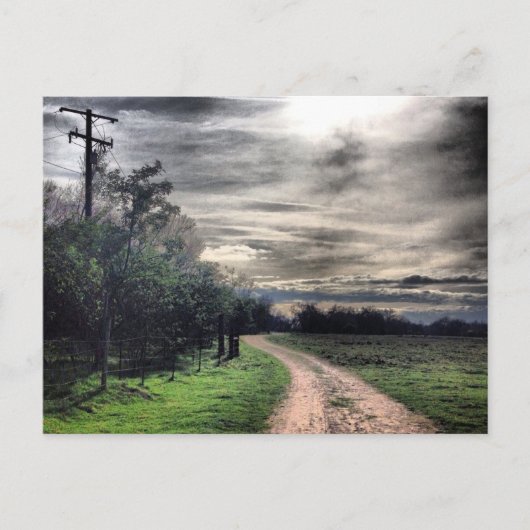 Donker is het pad, maar het is een licht. Briefkaa Briefkaart (Voorkant)