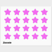 Donker Katoen Snoep Roze Schedel Star sticker (Vel)
