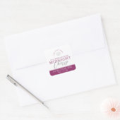 Donker kersenrood roze rood rood diffuser product vierkante sticker (Envelop)