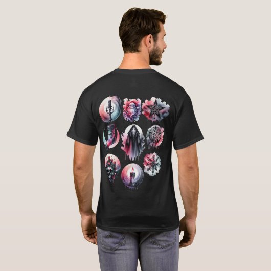 Donker Kerstgenot T-shirt (Achterkant volledig)