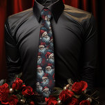 Donker Kerstmis Gothic Santa Skulls Mannen Stropdas<br><div class="desc">Verken je duistere kant en maak deze kerst een statement met onze Gotische Santa Skulls Mannen Stropdas. Dit speciale gothic design stropdas is perfect voor kantoor feesten, bijeenkomsten met vrienden, of moeten we zeggen, "vrienden." Show van uw unieke stijl op een gotische kerst bruiloft, waardoor het een ideaal accessoire voor...</div>