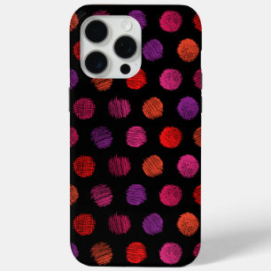 Donker Kleurrijk Patroon iPhone 15 Pro Max Hoesje