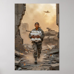 Donker Komische Overlevings Paniek Scene Poster