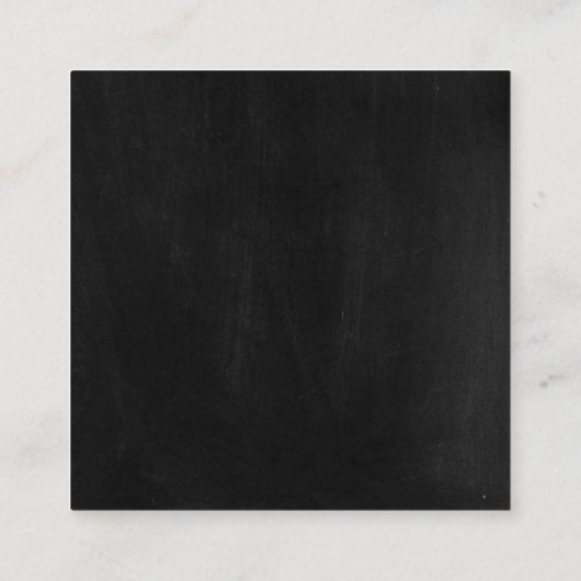 Donker Krijtbord Ring Display Sieraden Verpakking Vierkante Visitekaartje (Achterkant)