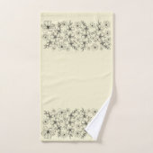 DONKER LICHT GELE BLOEMEN BAD HANDDOEK (Handdoek)