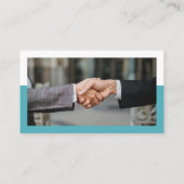 Donker & Lichtblauw Professionele Pictogrammen QR  Visitekaartje (Achterkant)