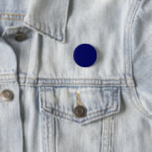 Donker marine effen kleur ronde button 3,2 cm (In situ)