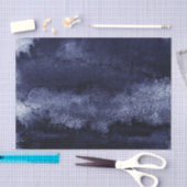 Donker marineblauwe waterverf tissuepapier (Craft)