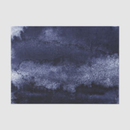 Donker marineblauwe waterverf tissuepapier