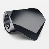 DONKER MASSIEF VIERKANT PATROON STROPDAS (Opgerold)