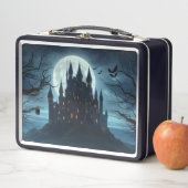 Donker, middeleeuws kasteel, vleermuizen en pompoe (In situ)