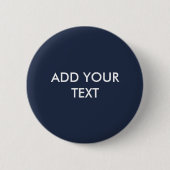 Donker Middennachtblauwe Knop Ronde Button 5,7 Cm (Voorkant)
