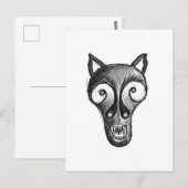 Donker monster briefkaart (Voorkant / Achterkant)