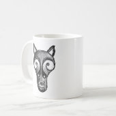 Donker monster koffiemok (Voorkant links)