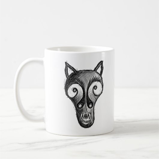 Donker monster koffiemok (Links)
