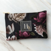 Donker Moody Bloemen Monogram Etui