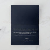 Donker Moody Bloemen Romantisch Mauve Zwart Huweli Bedankkaart (Binnen)