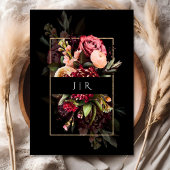 Donker Moody Bloom Dutch Old Masters Zwart Bruilof Kaart